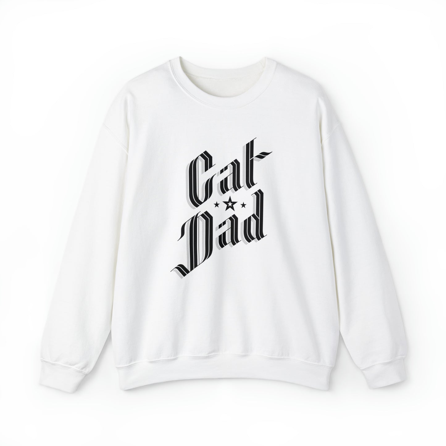 Cat Dad Men's Heavy Blend Crewneck Sweatshirt