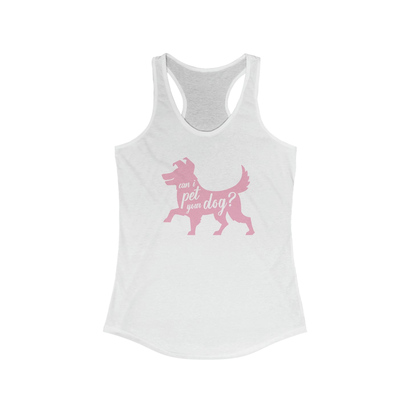 Pet Your Dog Women's Racerback Tank Top
