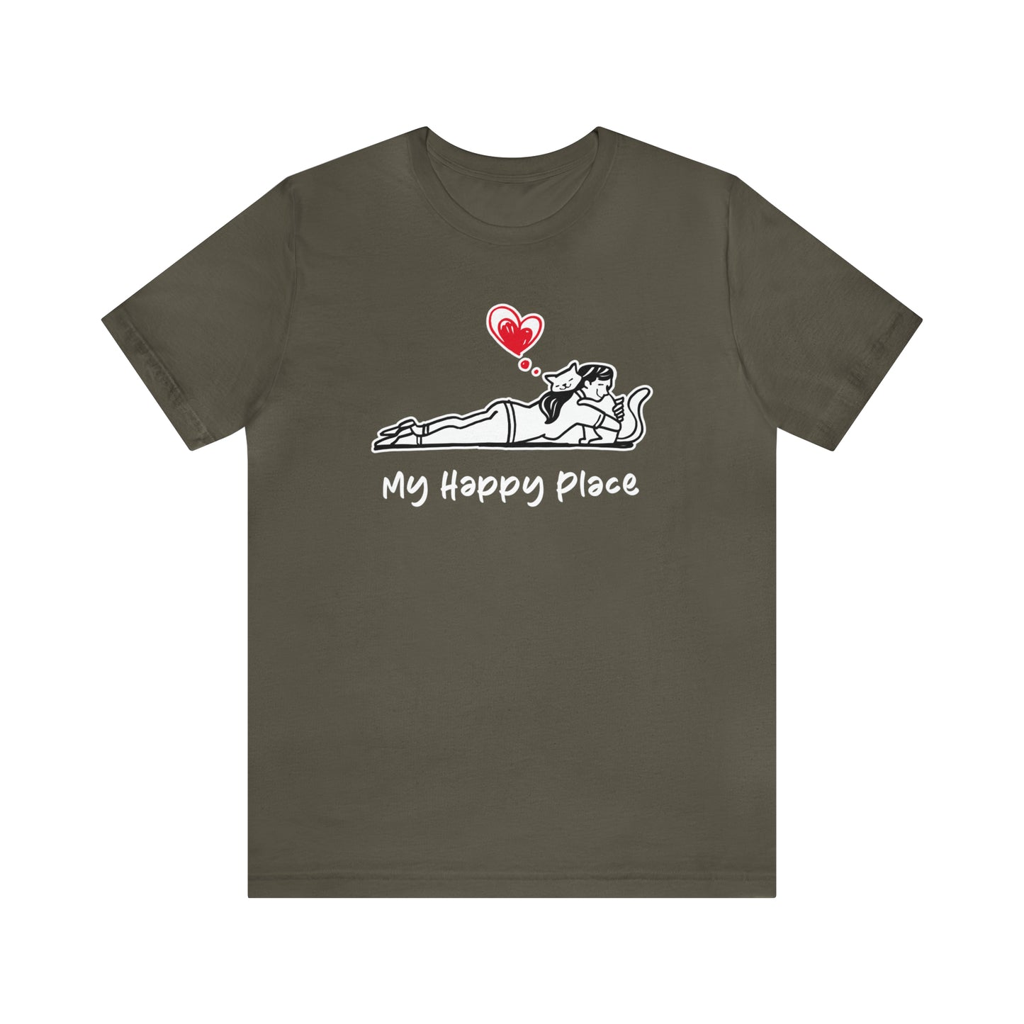 My Happy Place Cat Women's Graphic Tee