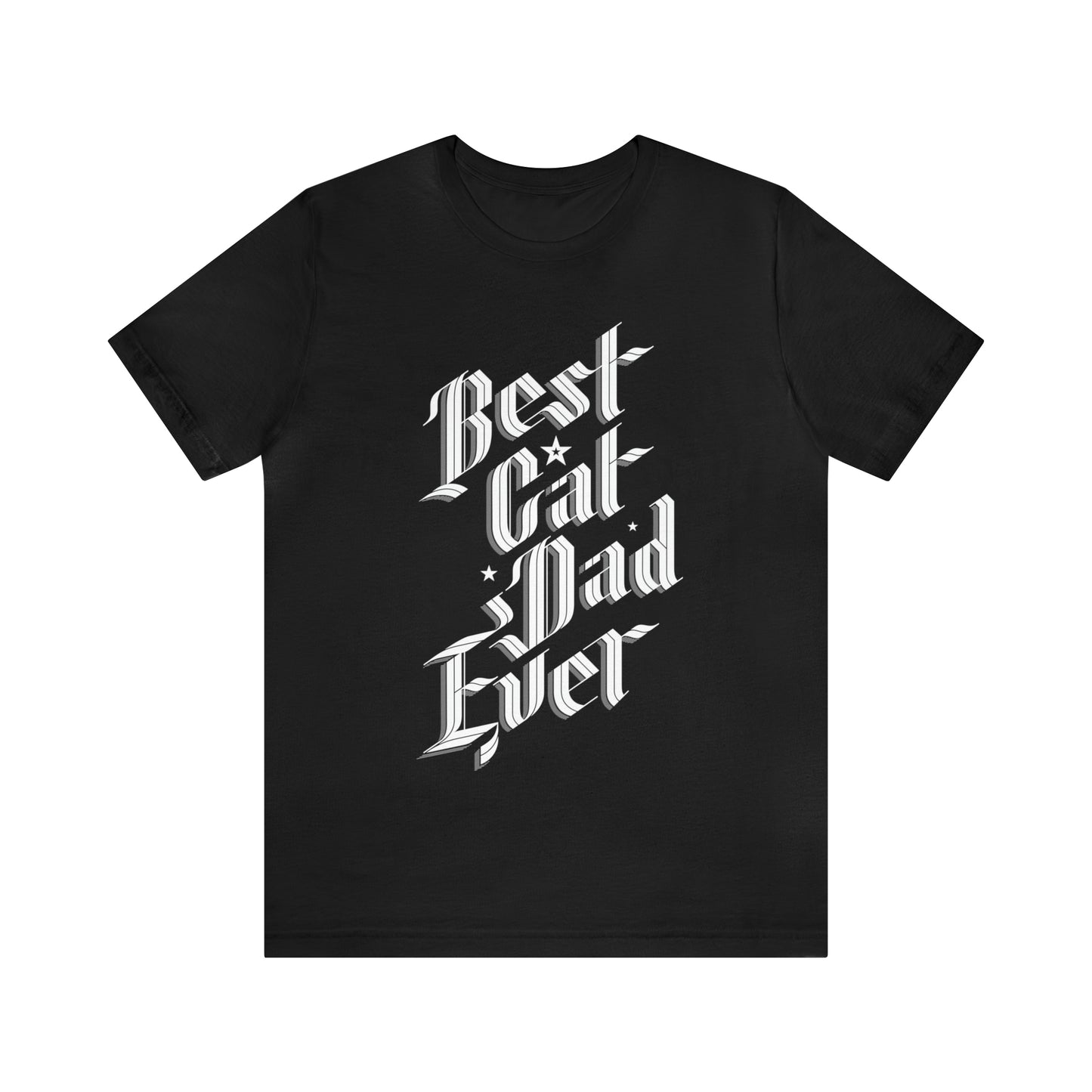 Sophisticated Best Cat Dad Ever Men's Graphic Tee