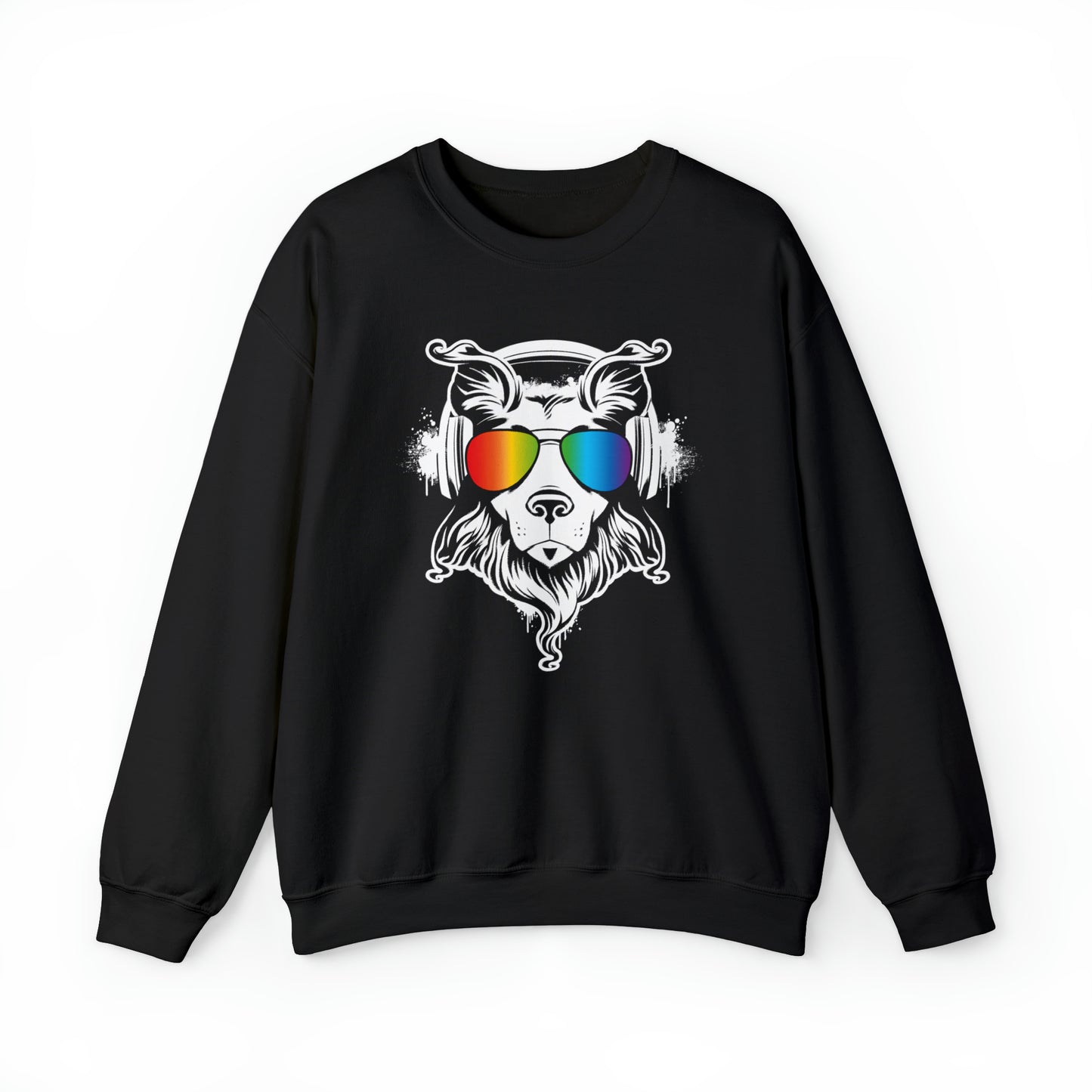 Music Dog Women's Heavy Blend Crewneck Sweatshirt