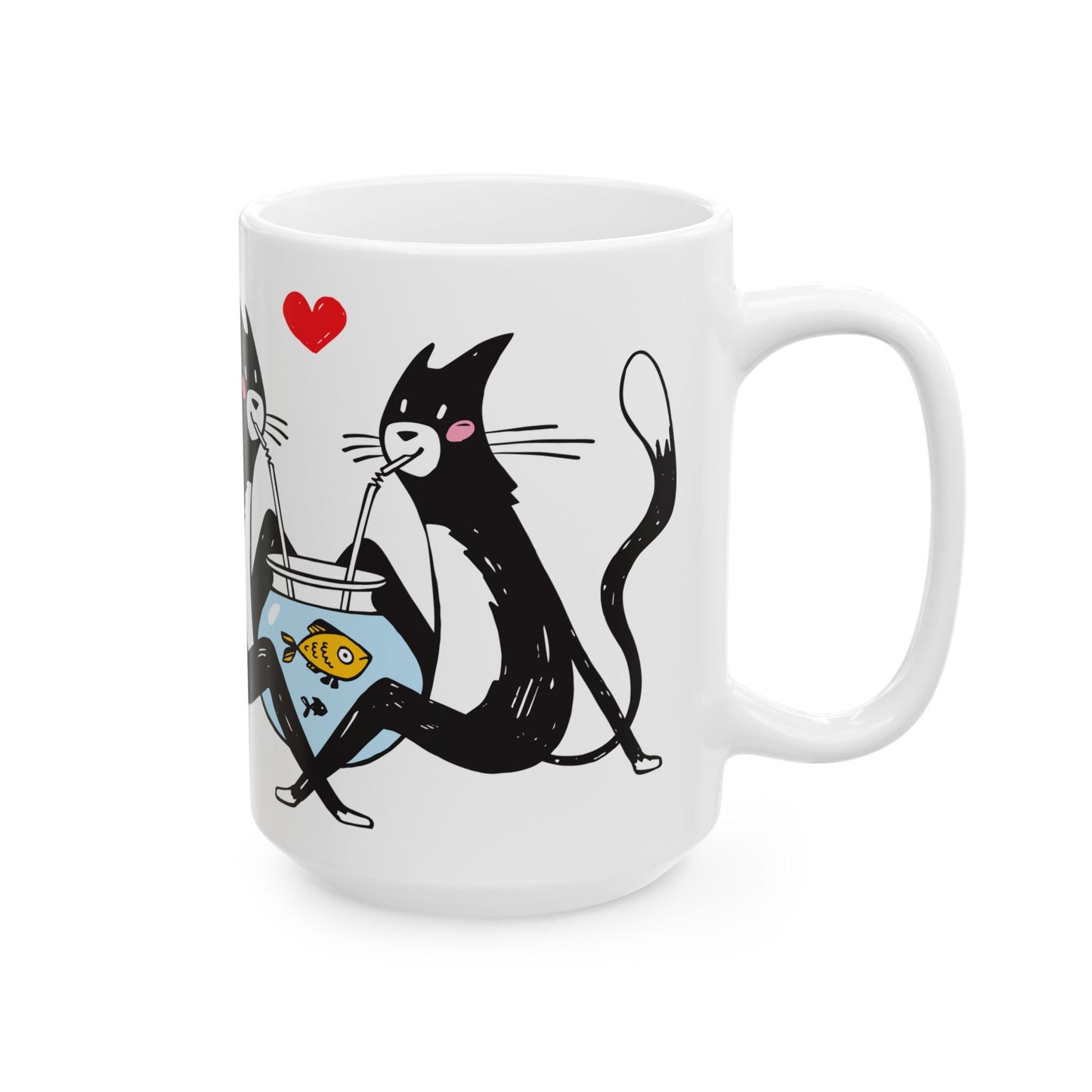 Kitty Cocktail Ceramic Mug 15oz