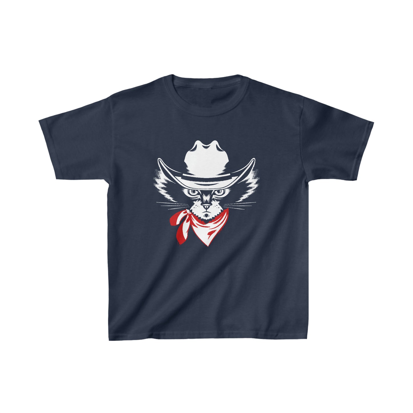 Cowboy Cat Kid’s Heavy Cotton Graphic Tee