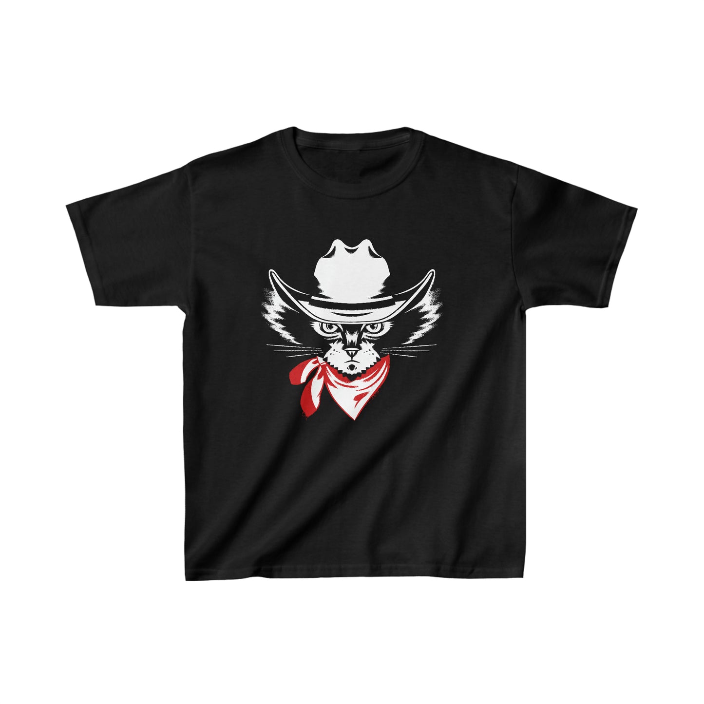Cowboy Cat Kid’s Heavy Cotton Graphic Tee