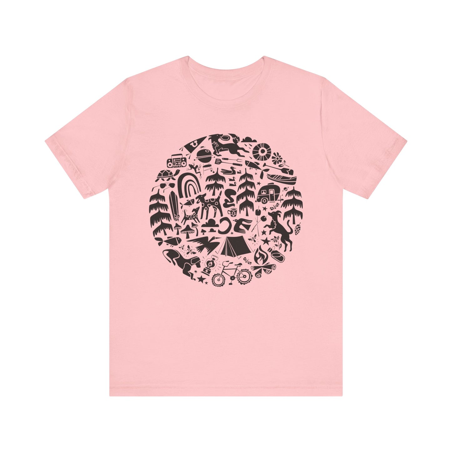 Camping Dogs Women's Graphic Tee