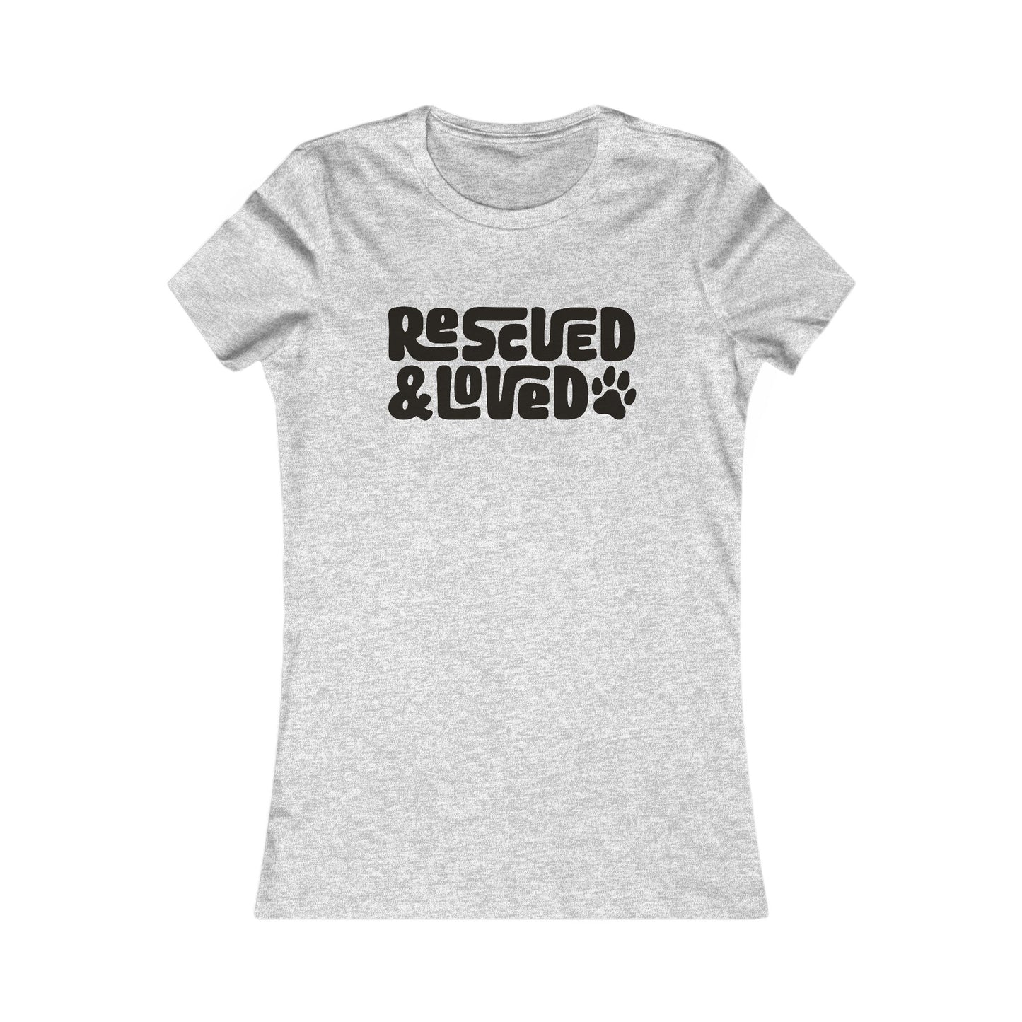 Rescued & Loved Women's Fitted Tee