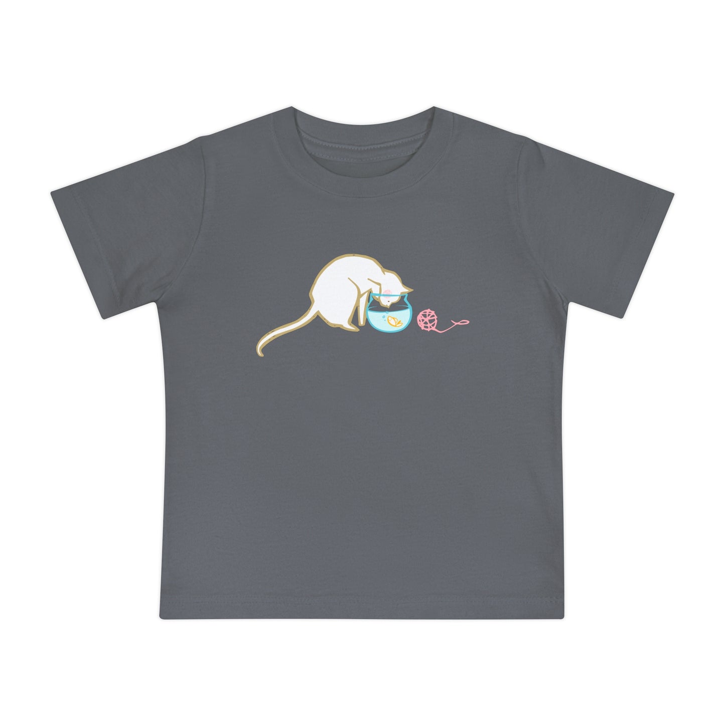 Cat & Fish Bowl Baby Graphic Tee