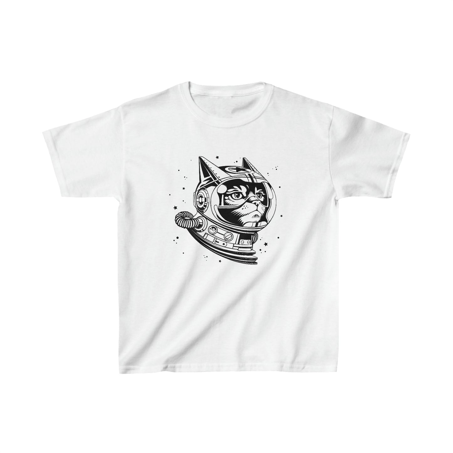Space Cat Kids Heavy Cotton Graphic Tee