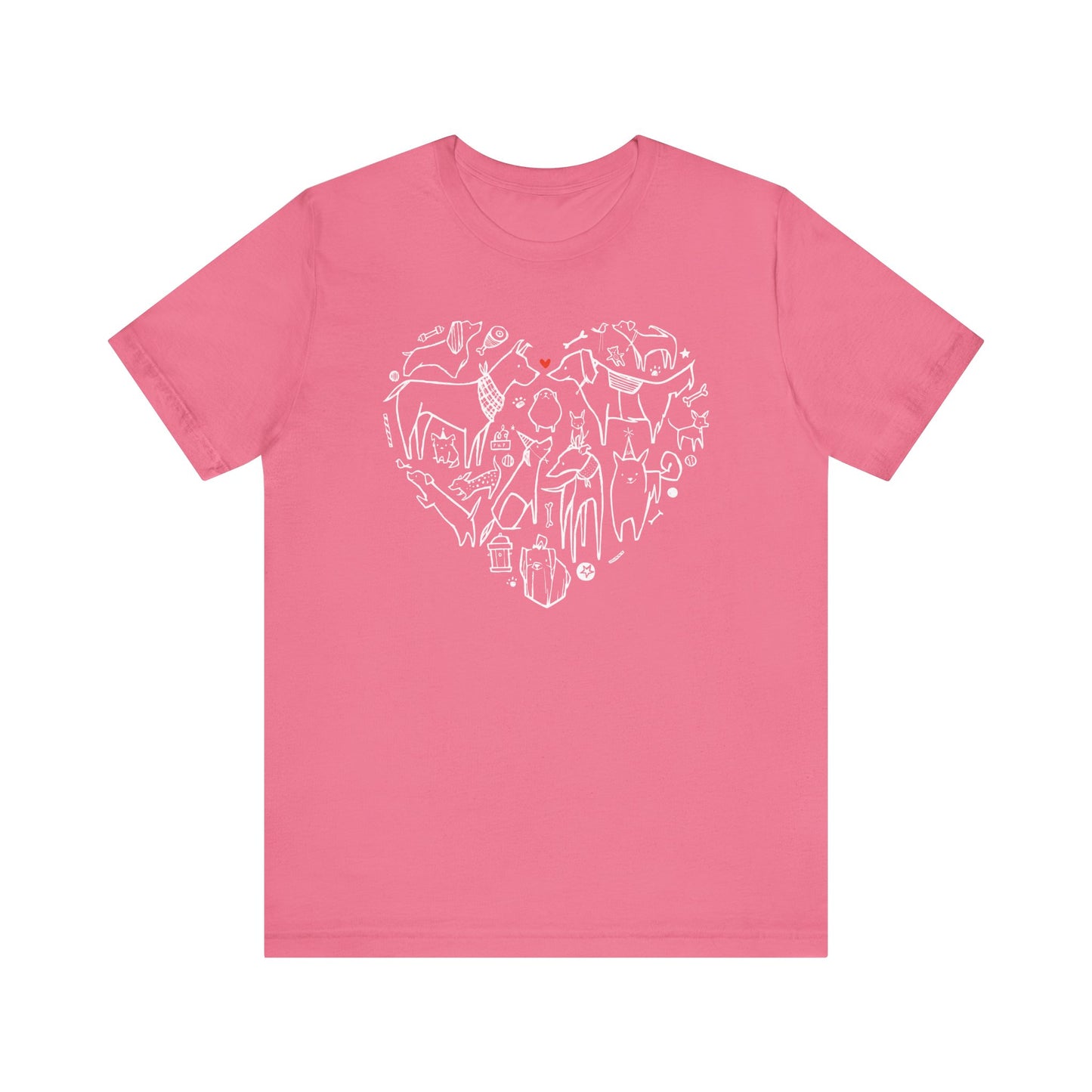 Wear Your Love Proudly — Dog Heart Tee!
