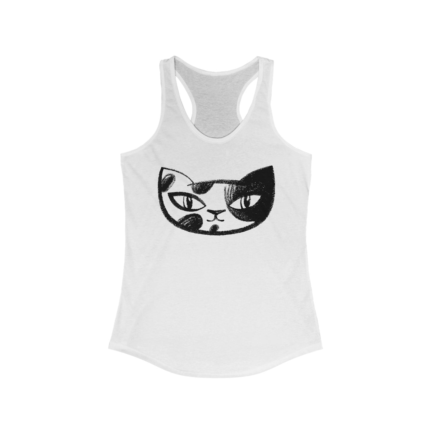 Cat BF#1 Women's Racerback Tank Top