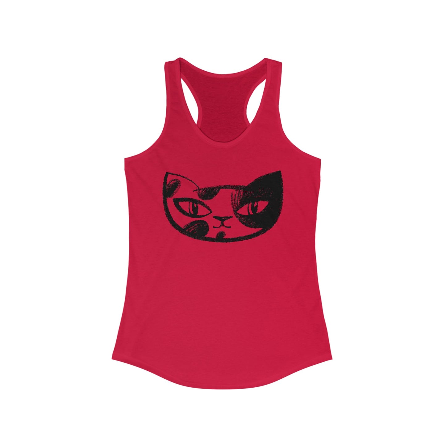 Cat BF#1 Women's Racerback Tank Top