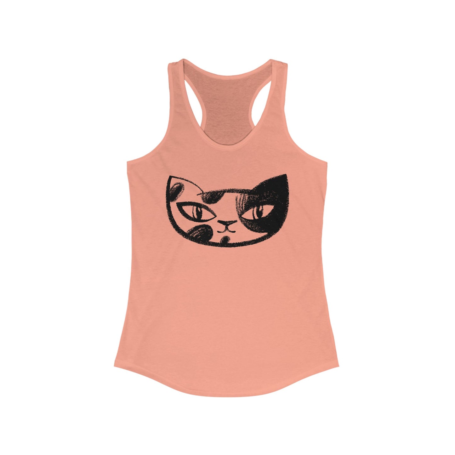 Cat BF#1 Women's Racerback Tank Top