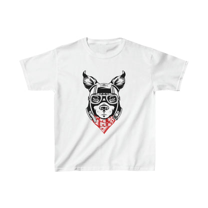 Motorcycle Dog Kid’s Heavy Cotton Graphic Tee