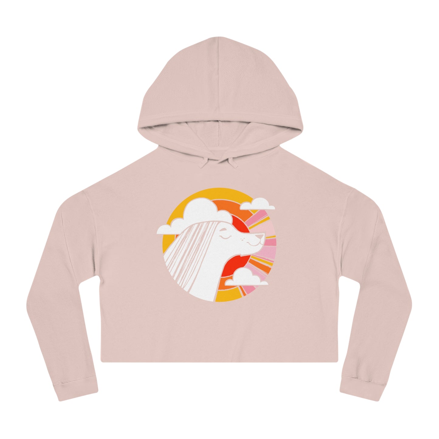 Sunset Beauty Women’s Cropped Hooded Sweatshirt