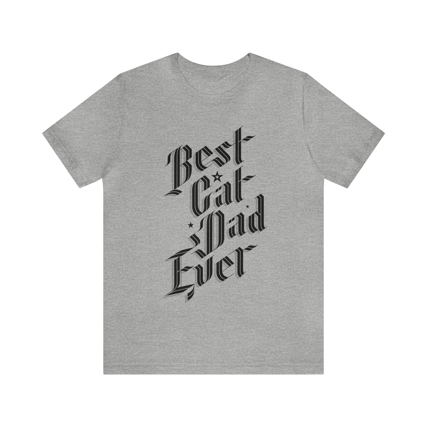 Sophisticated Best Cat Dad Ever Men's Graphic Tee