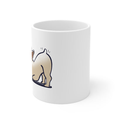 Yoga Dog Ceramic Mug 11oz