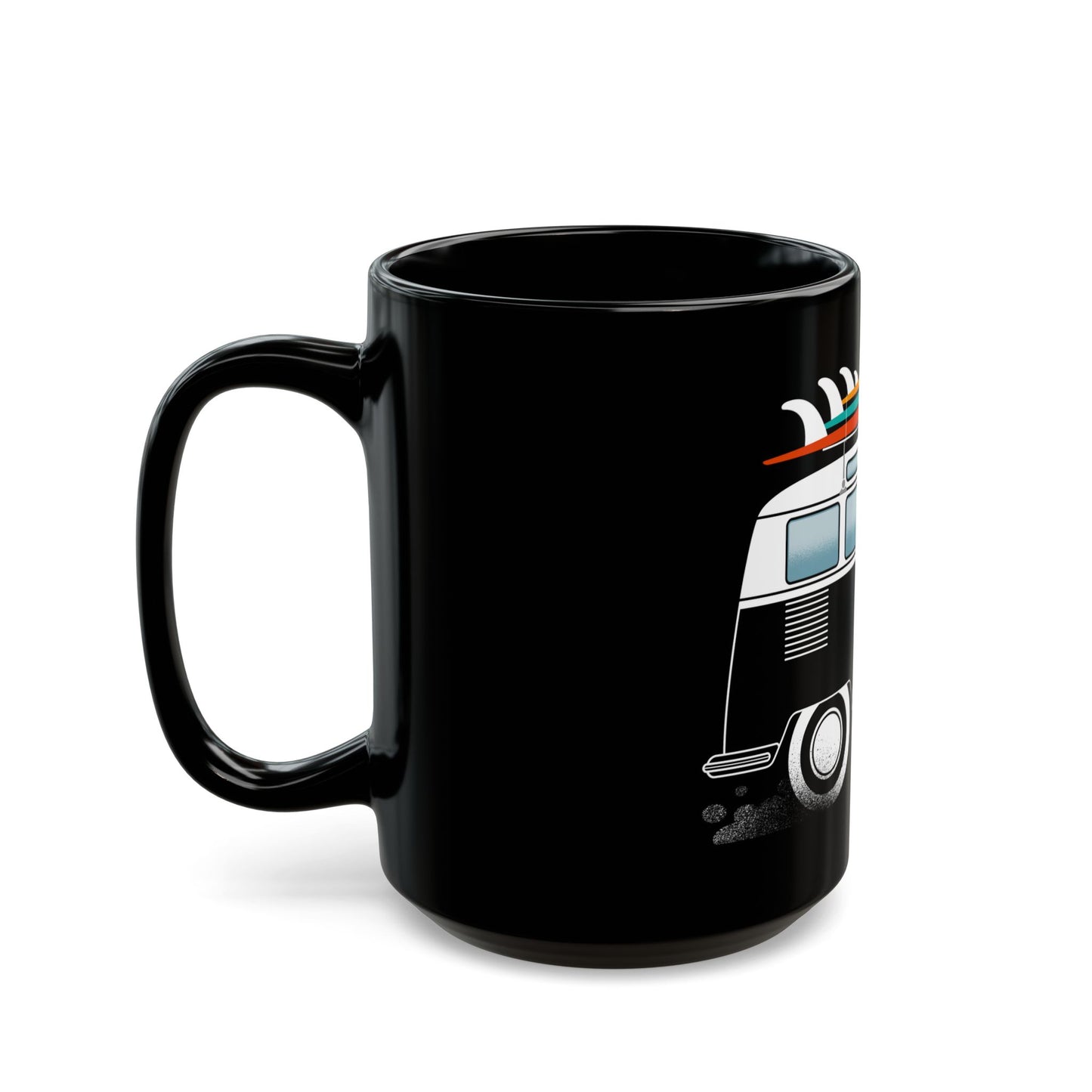 Surf Dog 15oz Black Mug