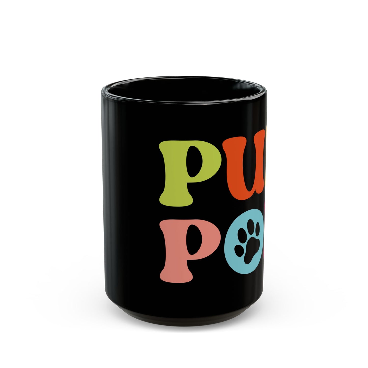 Pup Pop 15oz Black Mug