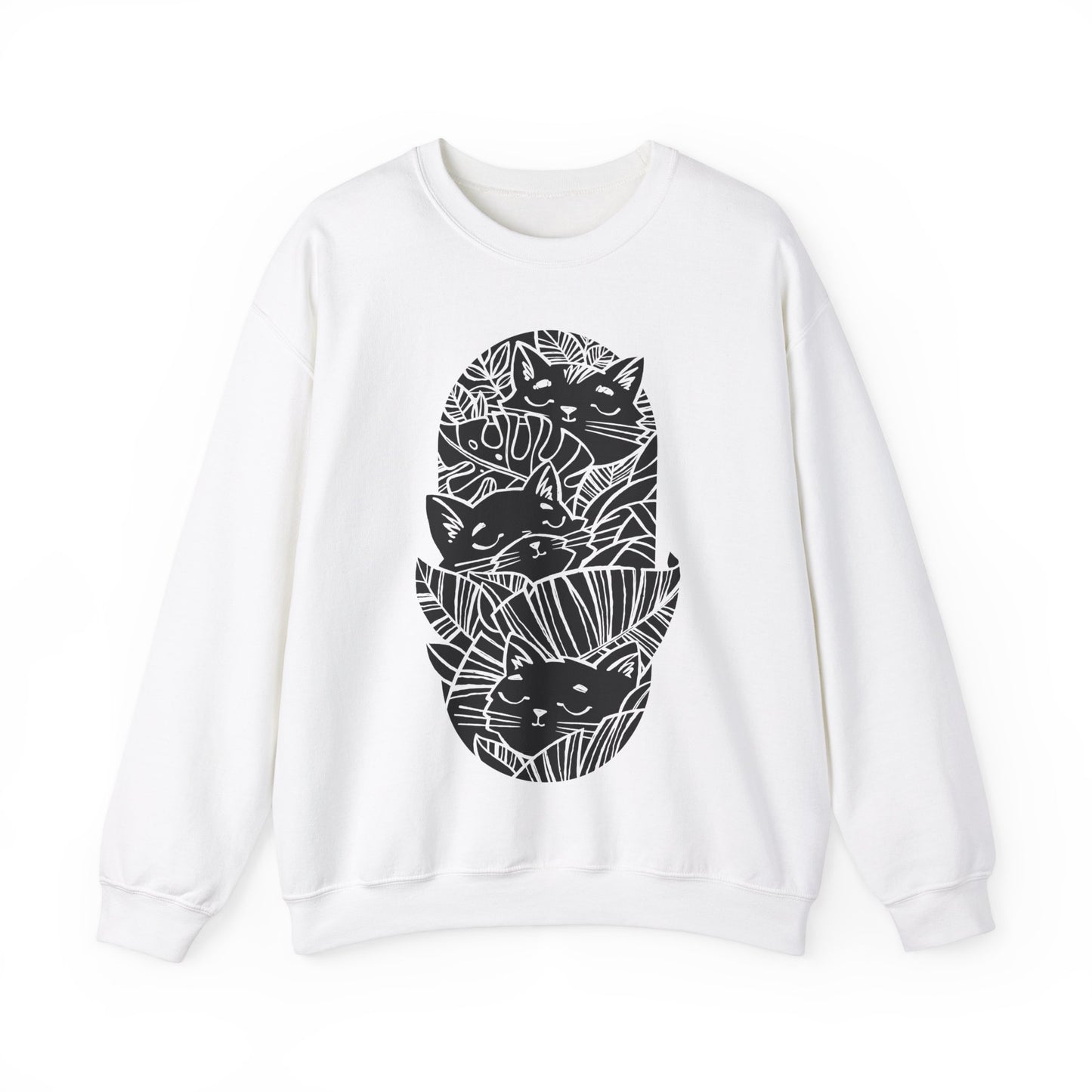Jungle Cats Men's Heavy Blend Crewneck Sweatshirt