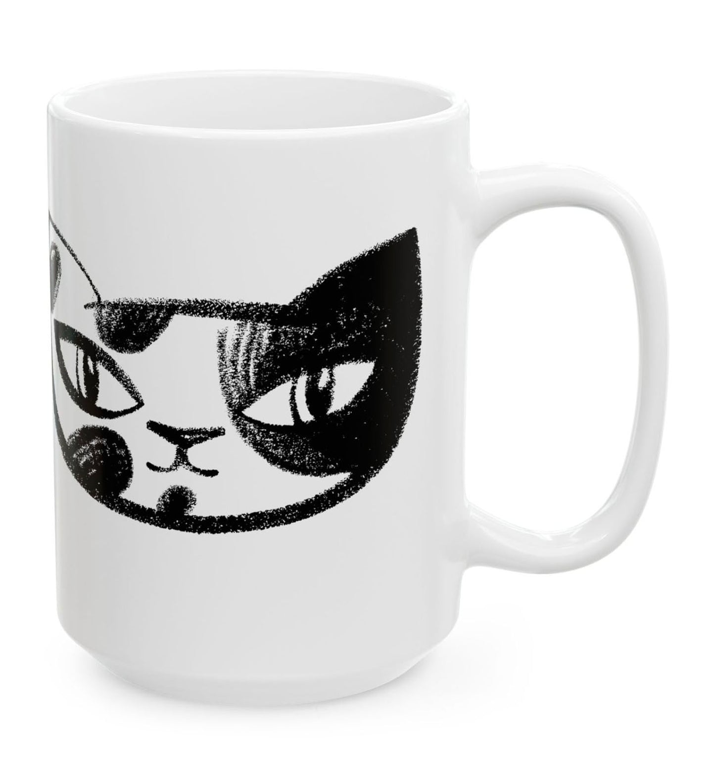 Cat Friends Ceramic Mug 15oz