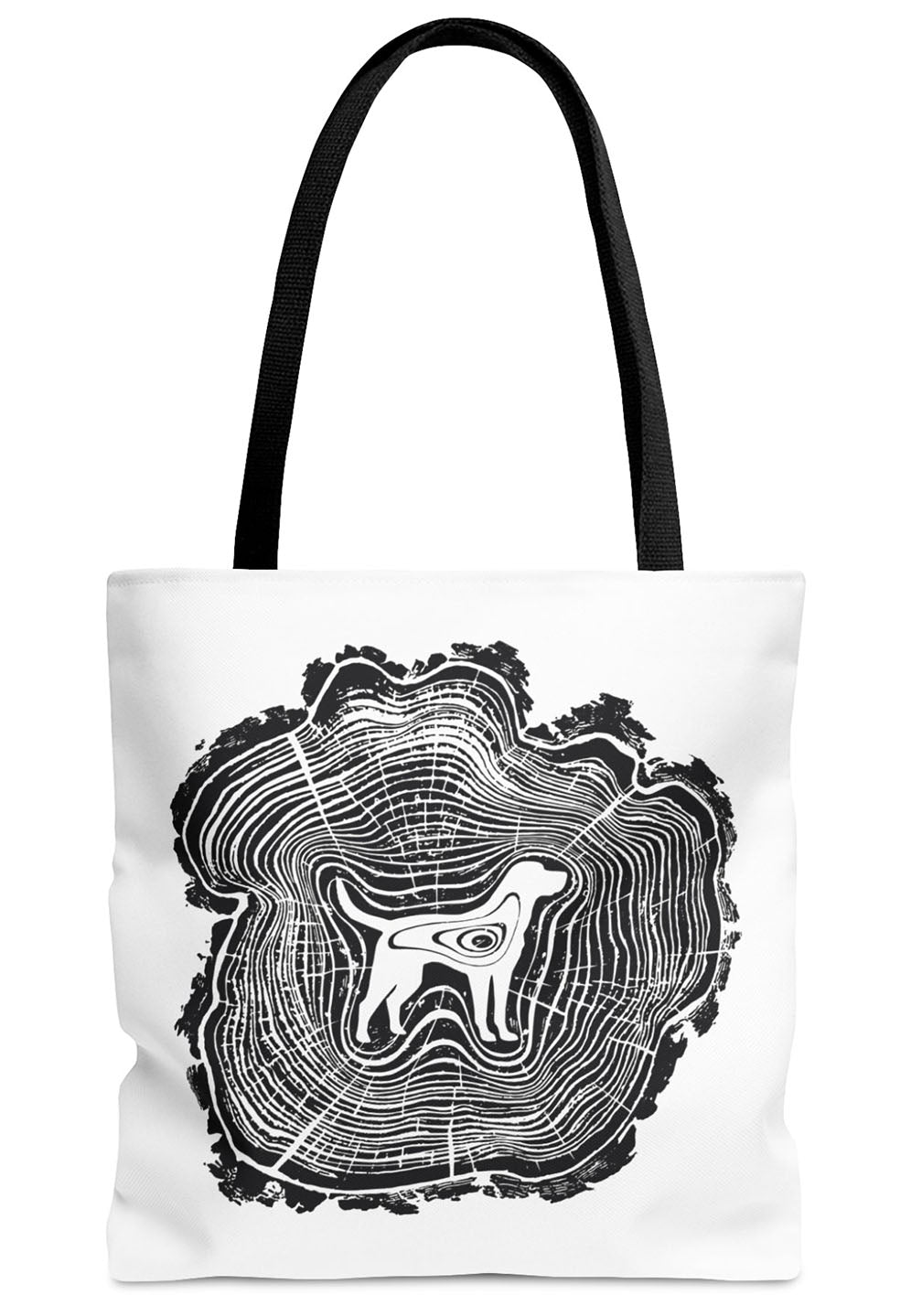 Dogwood on White Tote Bag