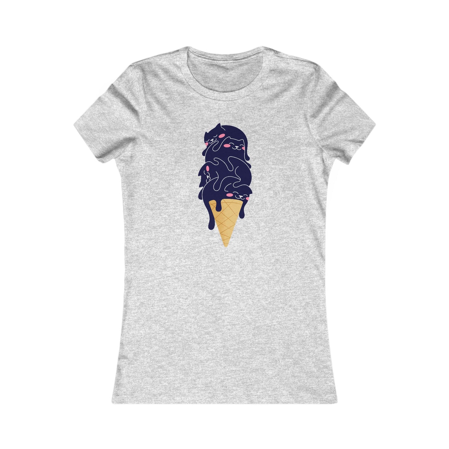 Kitty Cone Women's Fitted Tee