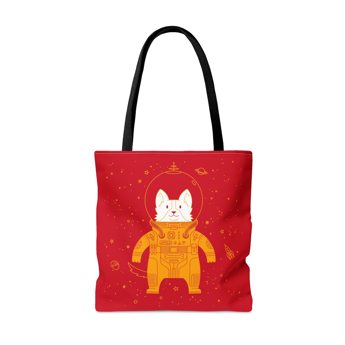 Dog in Space Tote Bag