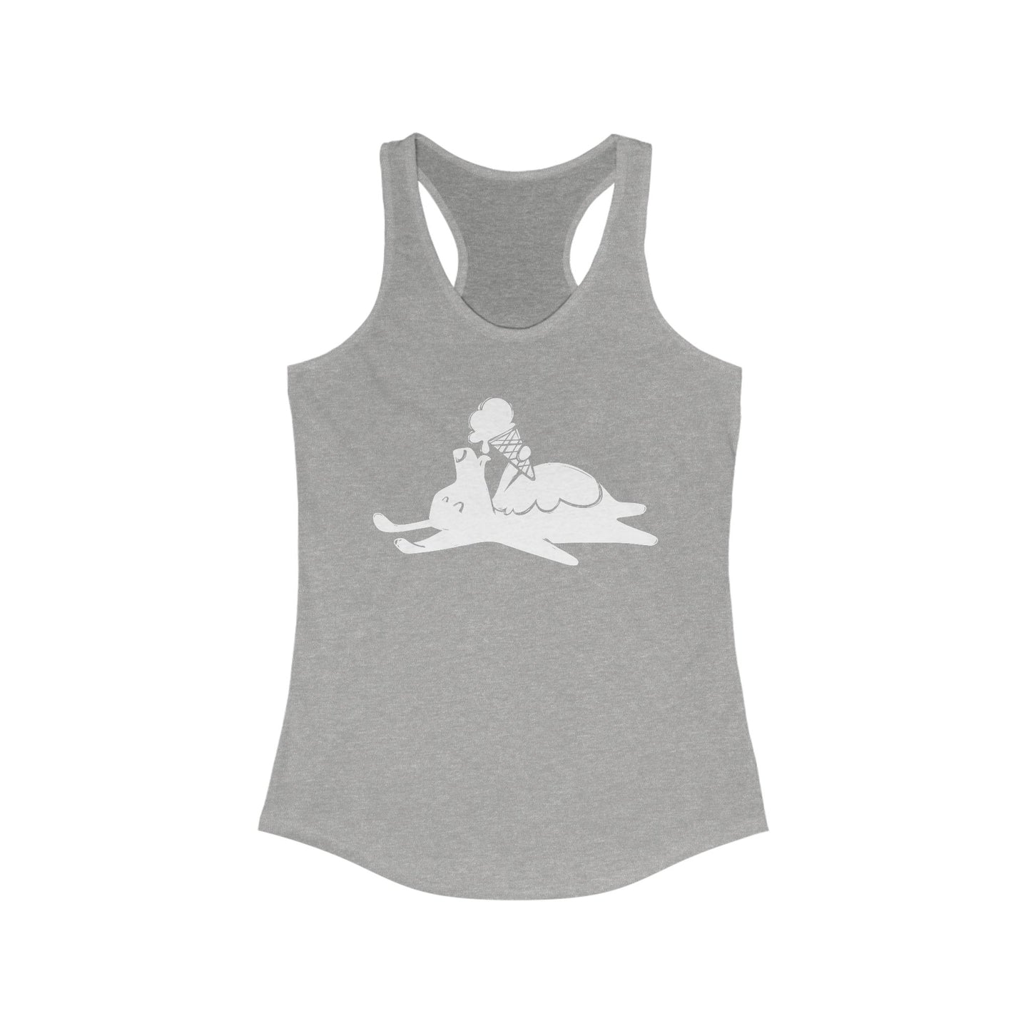 Icecream Pooch Women's Racerback Tank Top