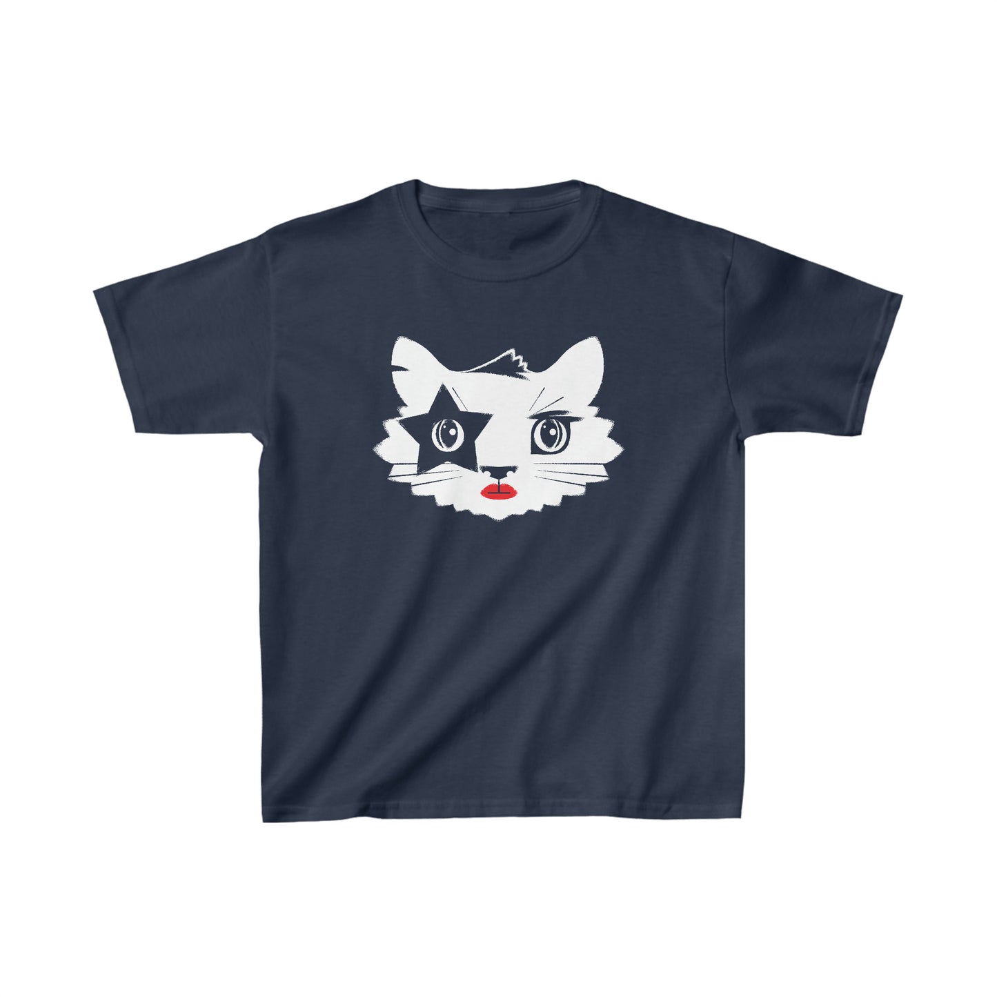 Rock 'n' Roll Cat Kids Heavy Cotton Graphic Tee