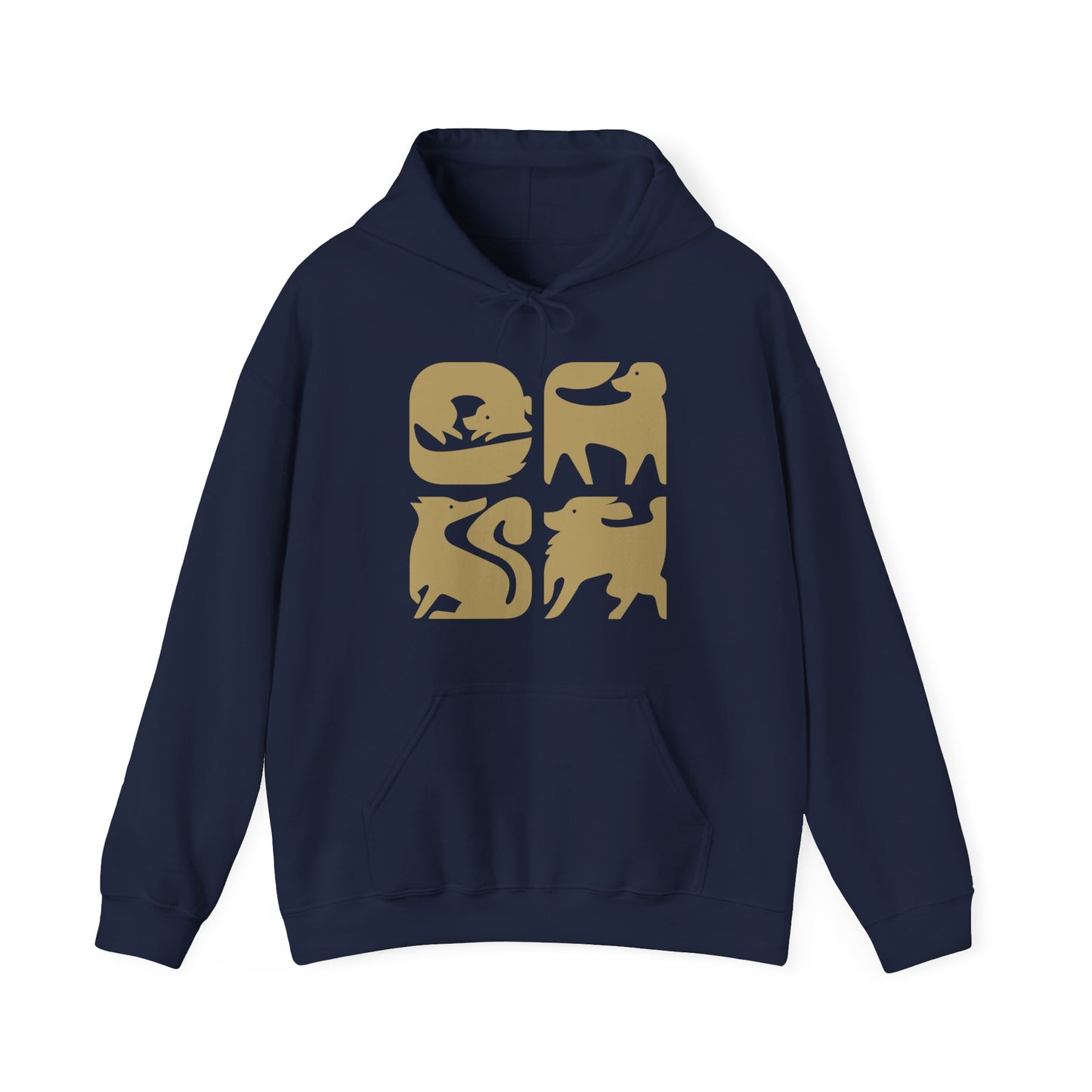 Dogs Graphic Men's Hooded Sweatshirt