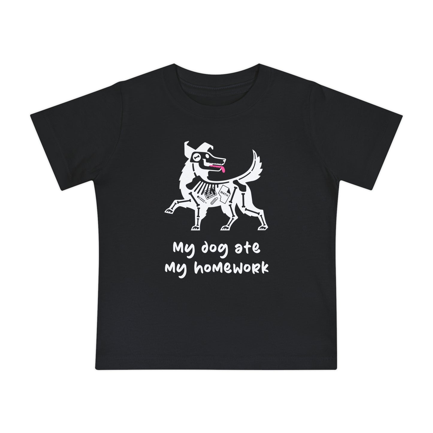 My Dog Ate My Homework Baby Graphic Tee