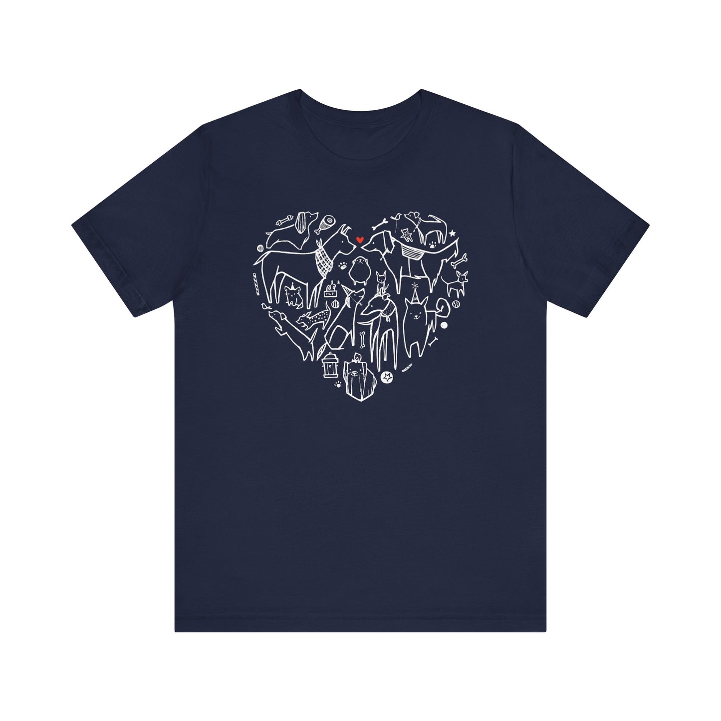 Wear Your Love Proudly — Dog Heart Tee!