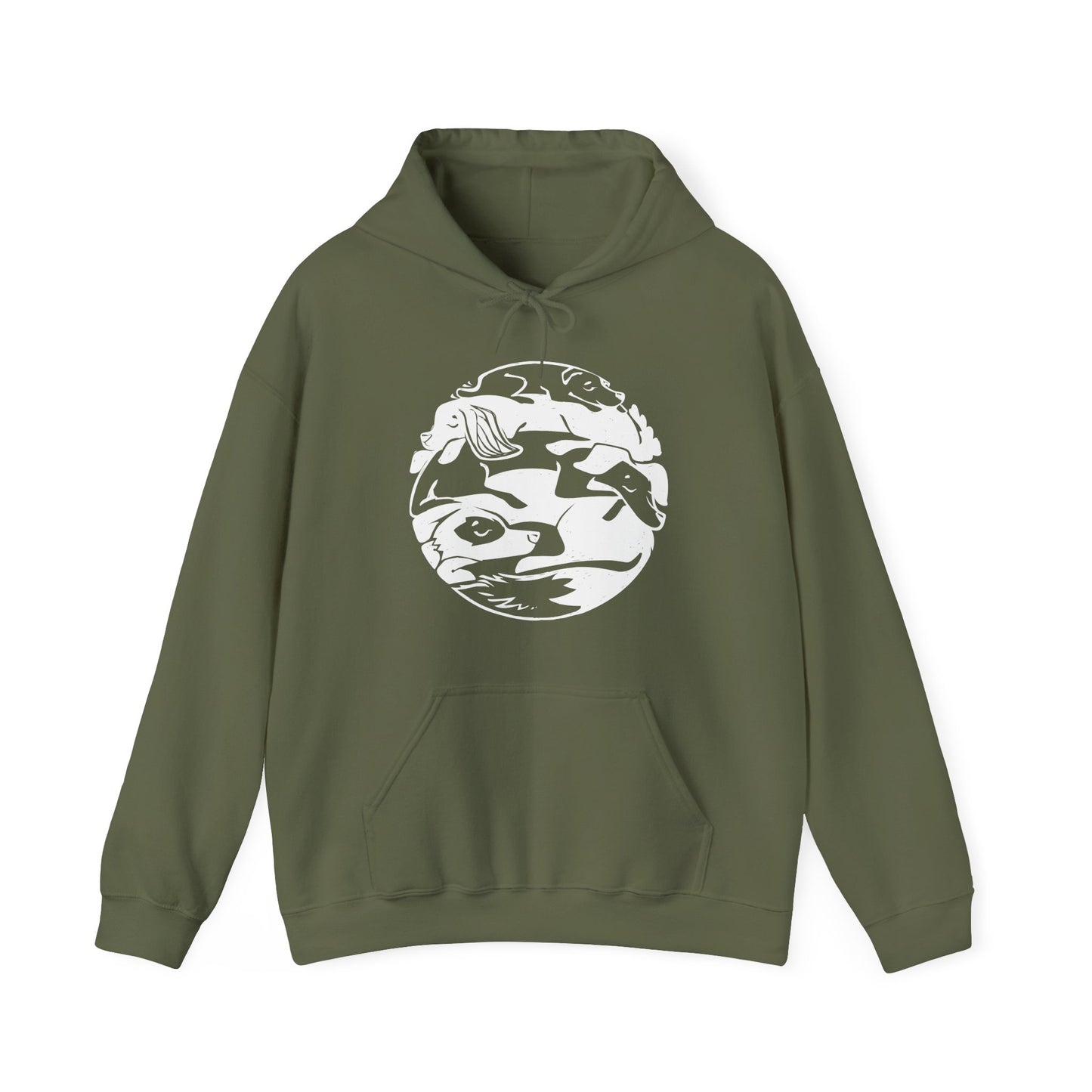 Dog Pile Men's Hooded Sweatshirt