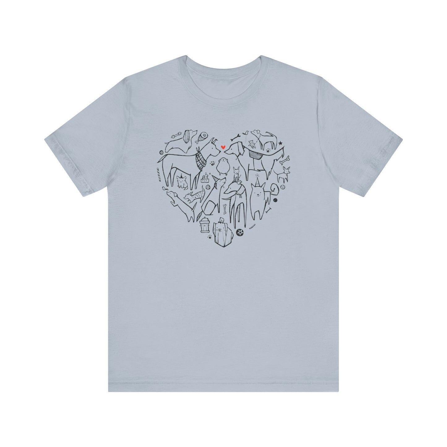 Wear Your Love Proudly — Dog Heart Tee!