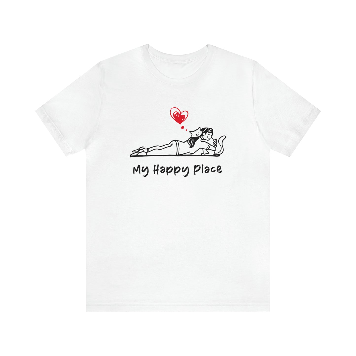 My Happy Place Cat Women's Graphic Tee