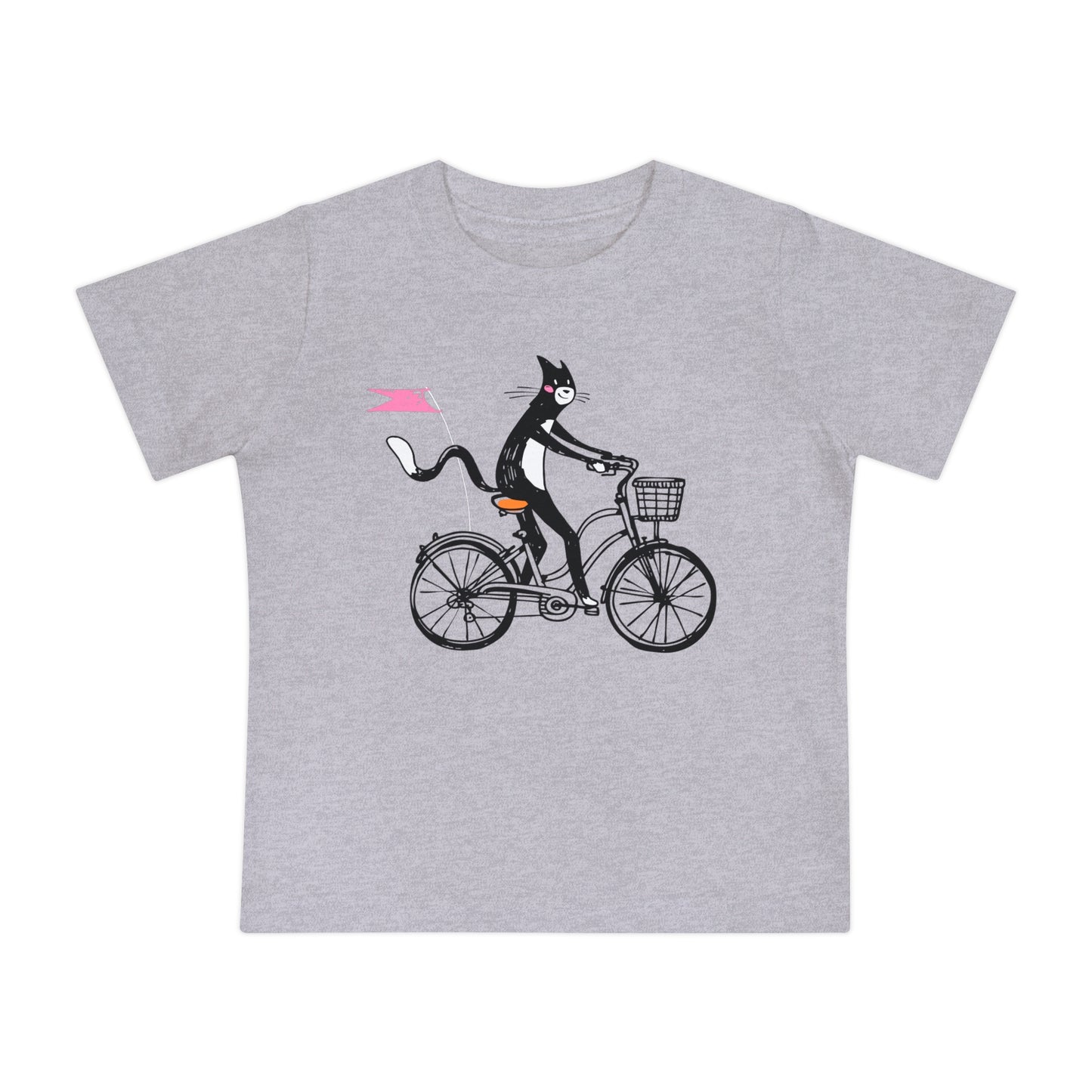 Bicycle Cat Baby Graphic Tee