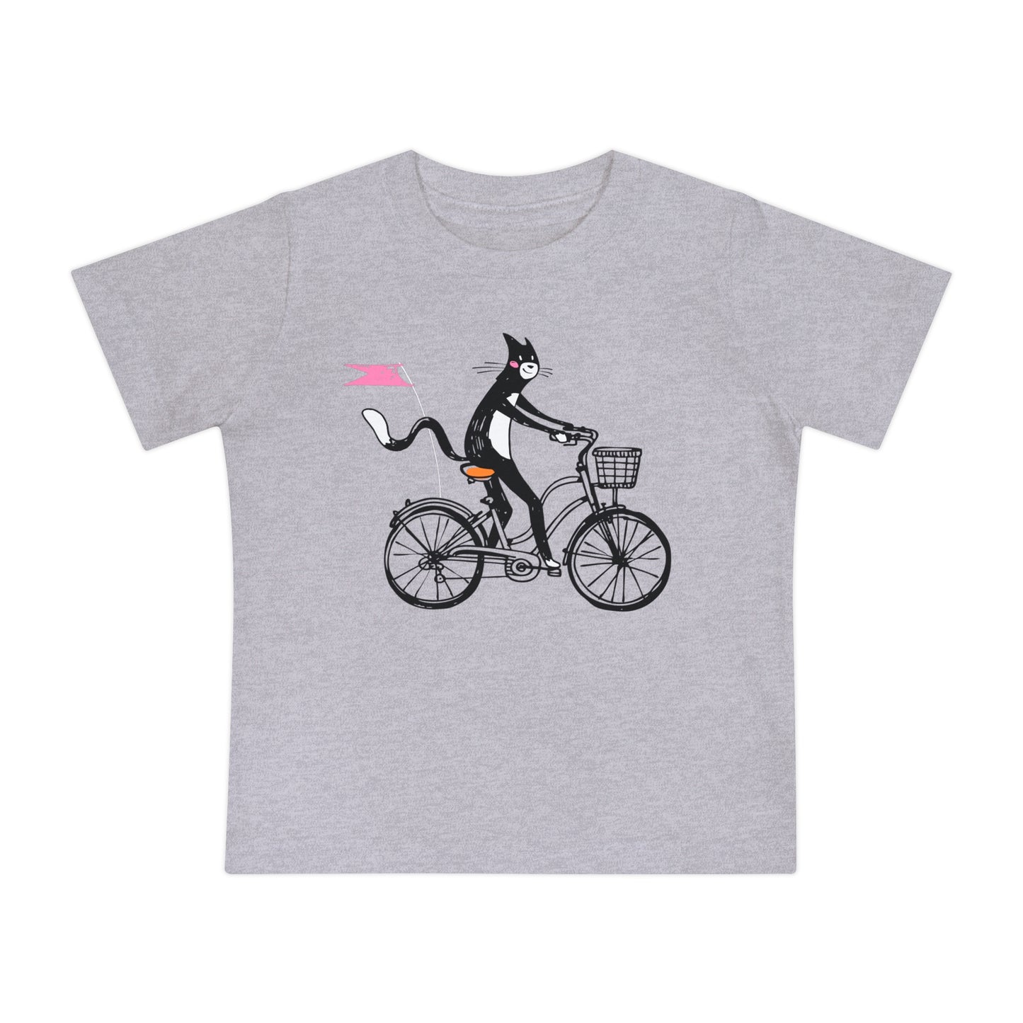 Bicycle Cat Baby Graphic Tee