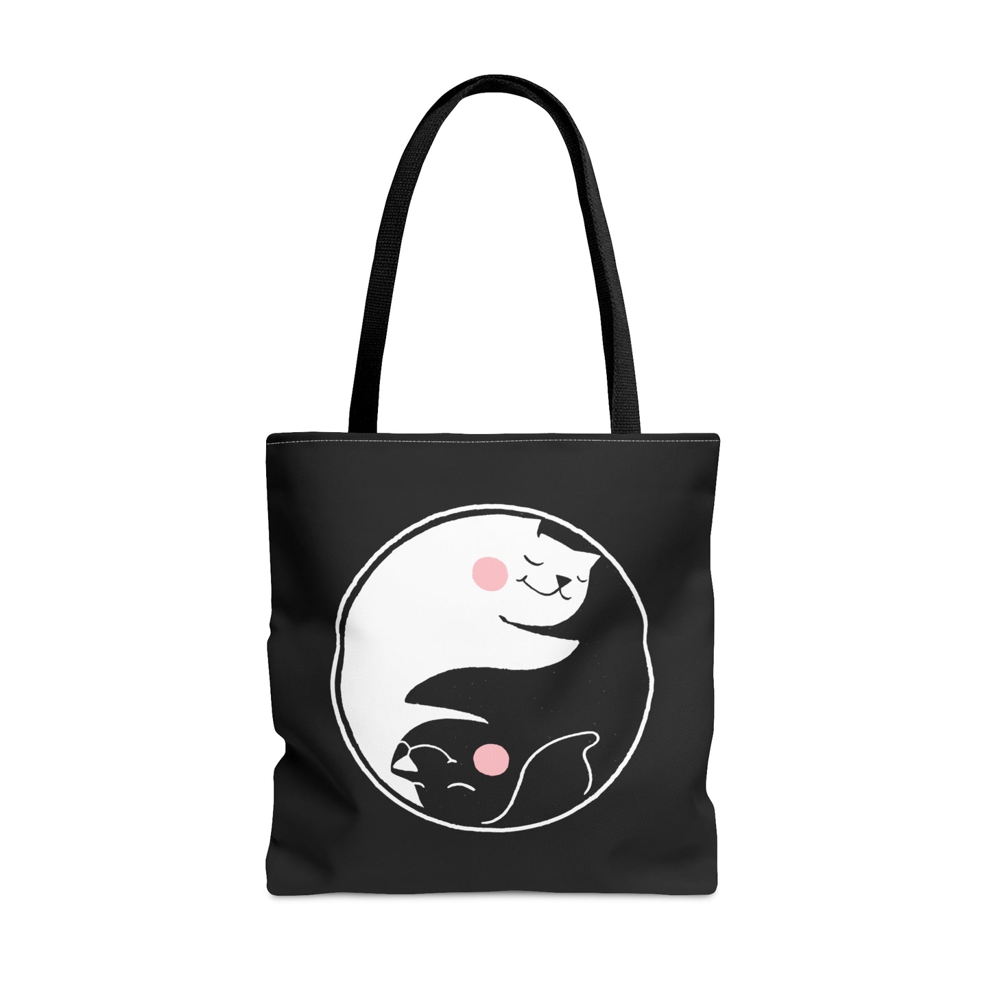 Black Yin Yang Tote Bag