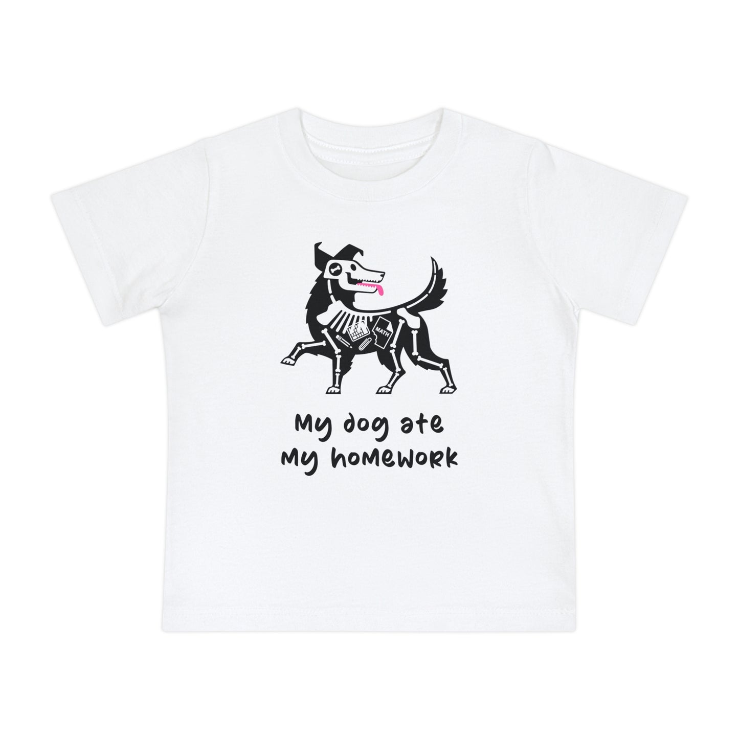My Dog Ate My Homework Baby Graphic Tee