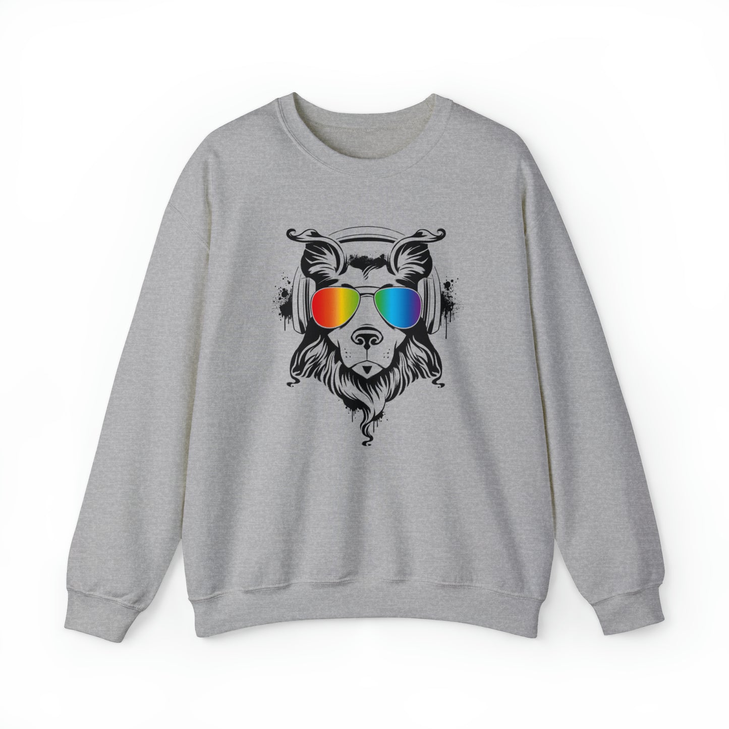 Music Dog Women's Heavy Blend Crewneck Sweatshirt