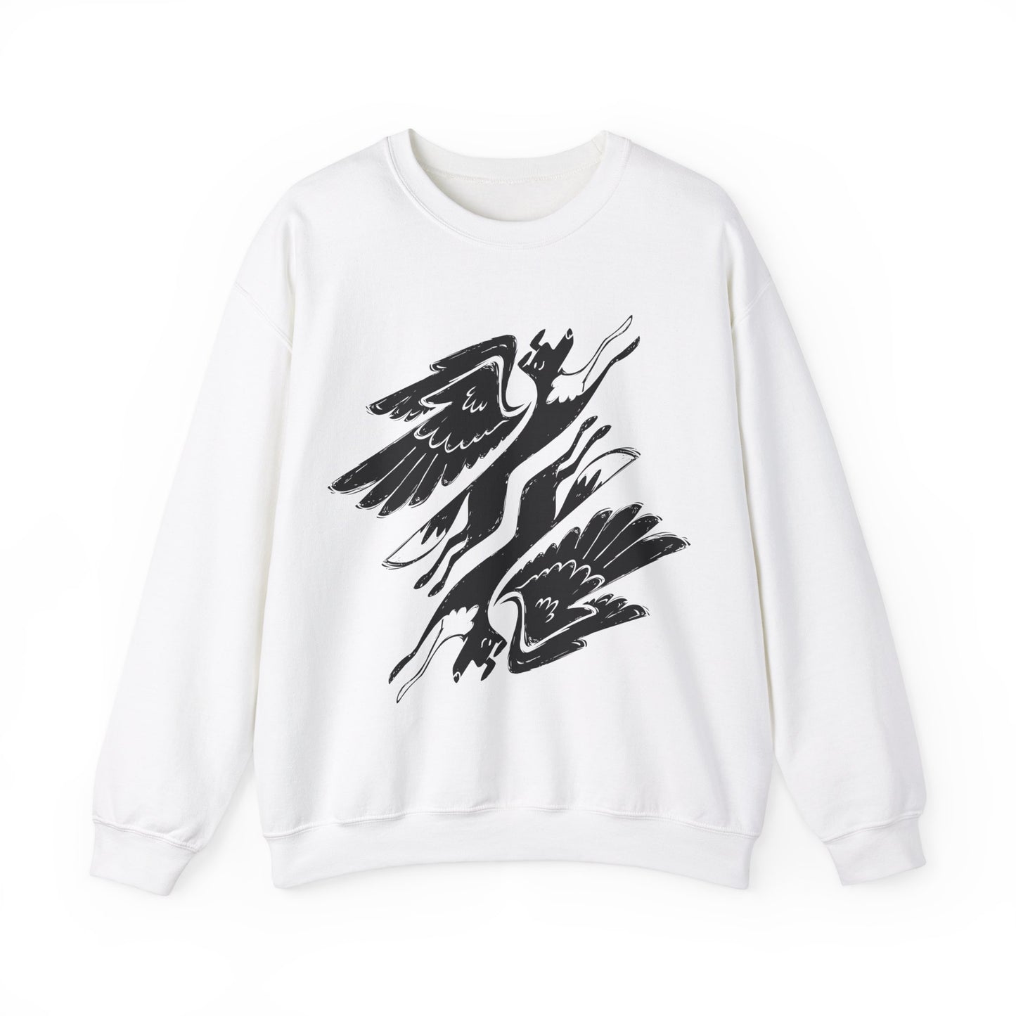 Angel Dogs Men's Heavy Blend Crewneck Sweatshirt