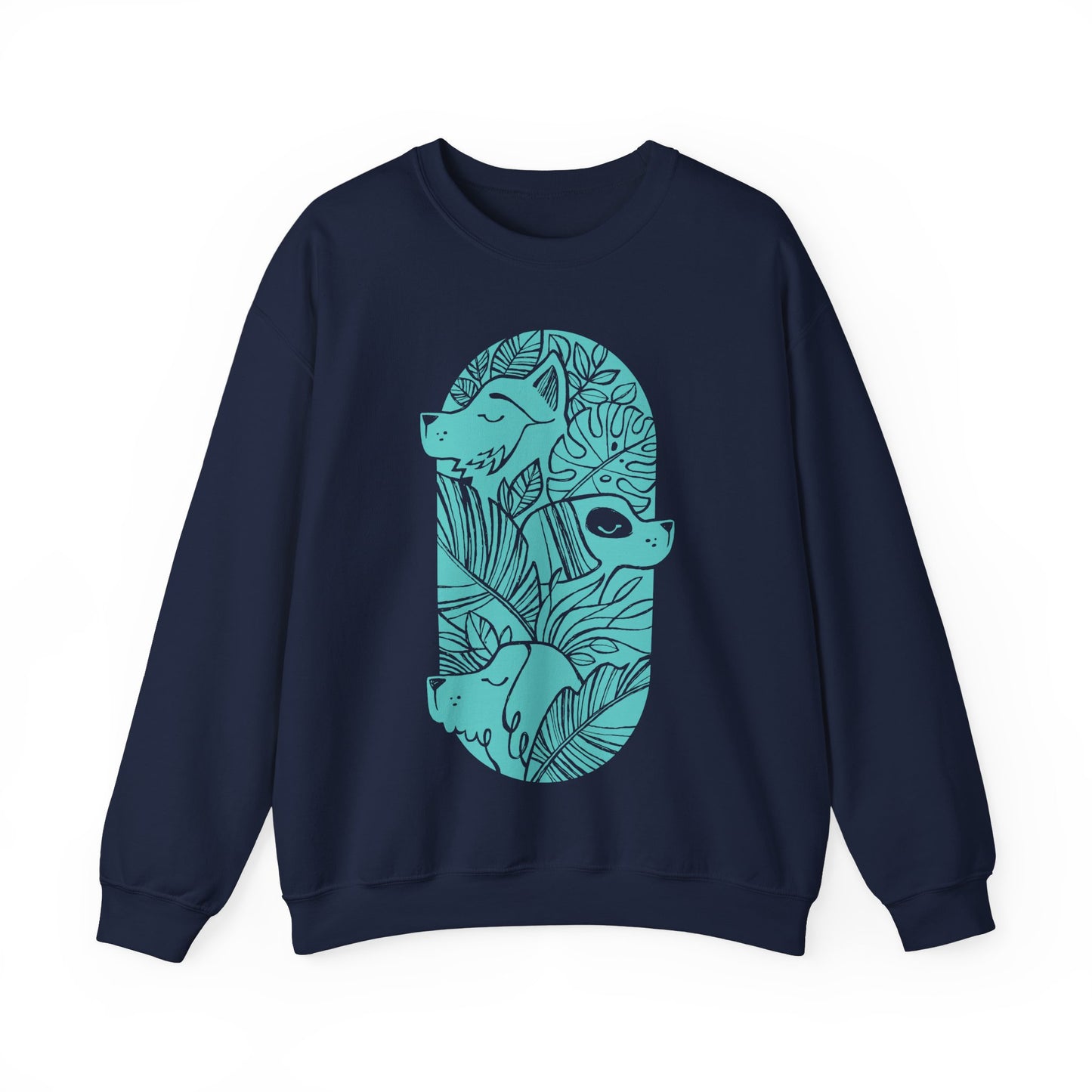Jungle Dogs Men's Heavy Blend Crewneck Sweatshirt