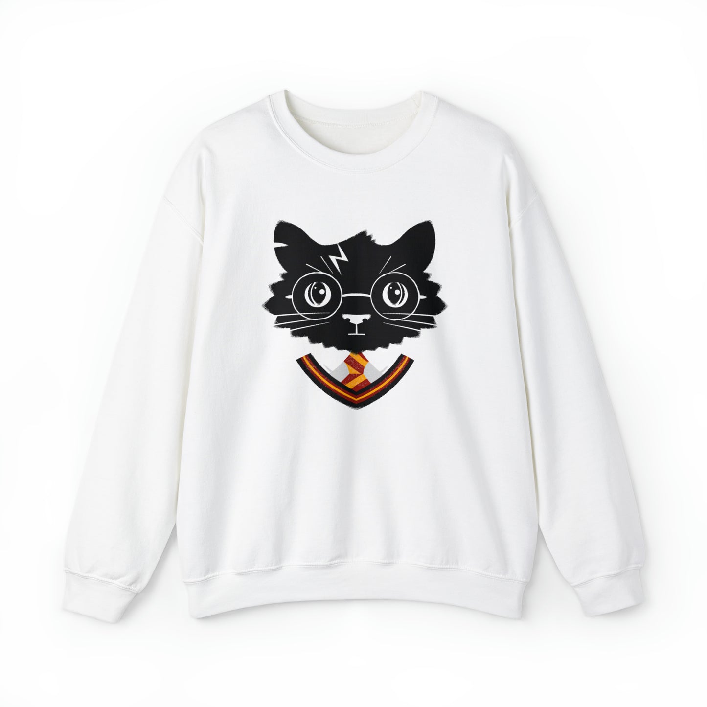 Wizard Cat Men's Heavy Blend Crewneck Sweatshirt