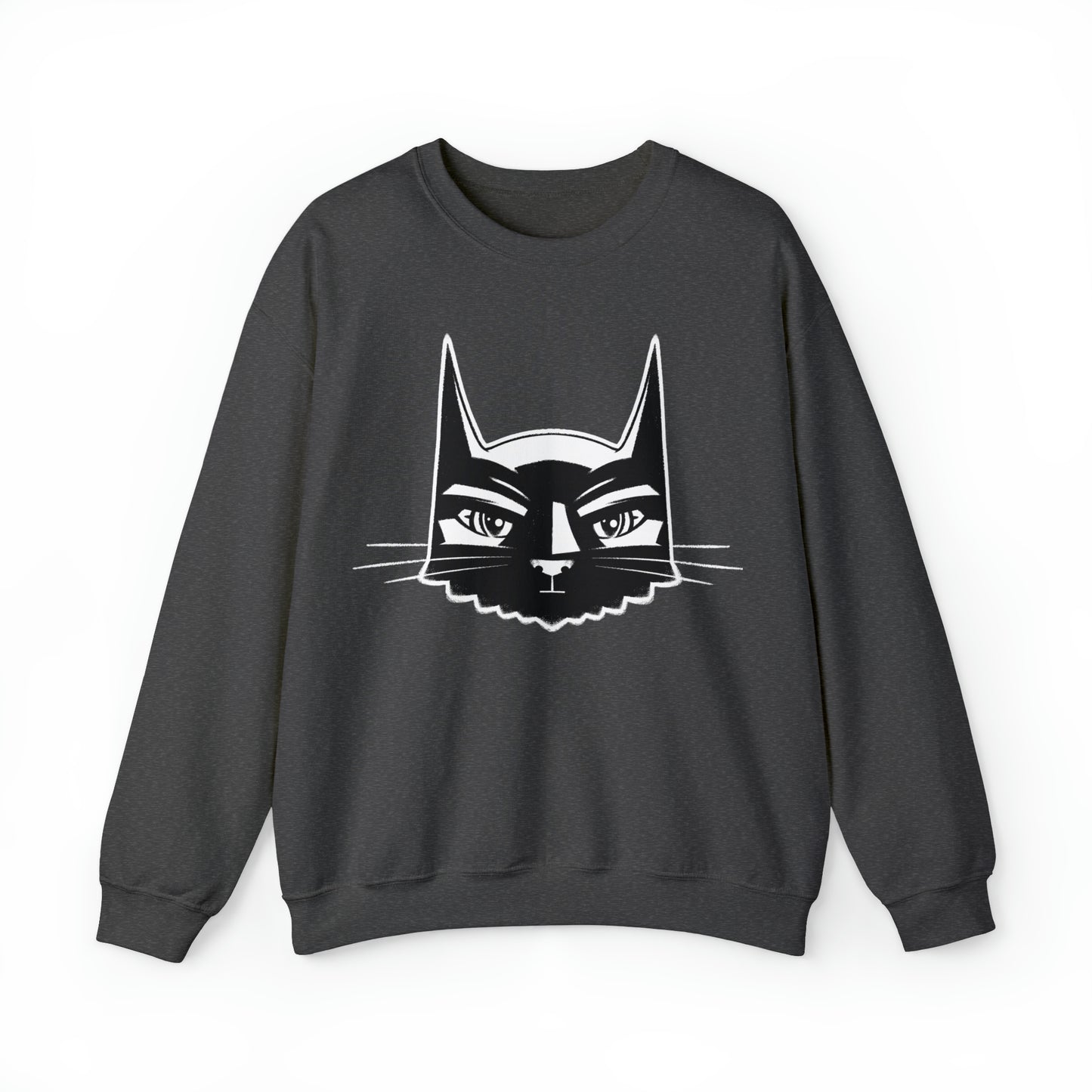 Bat Cat Men's Heavy Blend Crewneck Sweatshirt