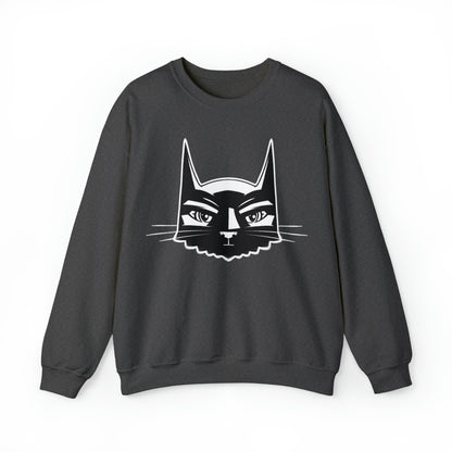 Bat Cat Heavy Blend Crewneck Sweatshirt