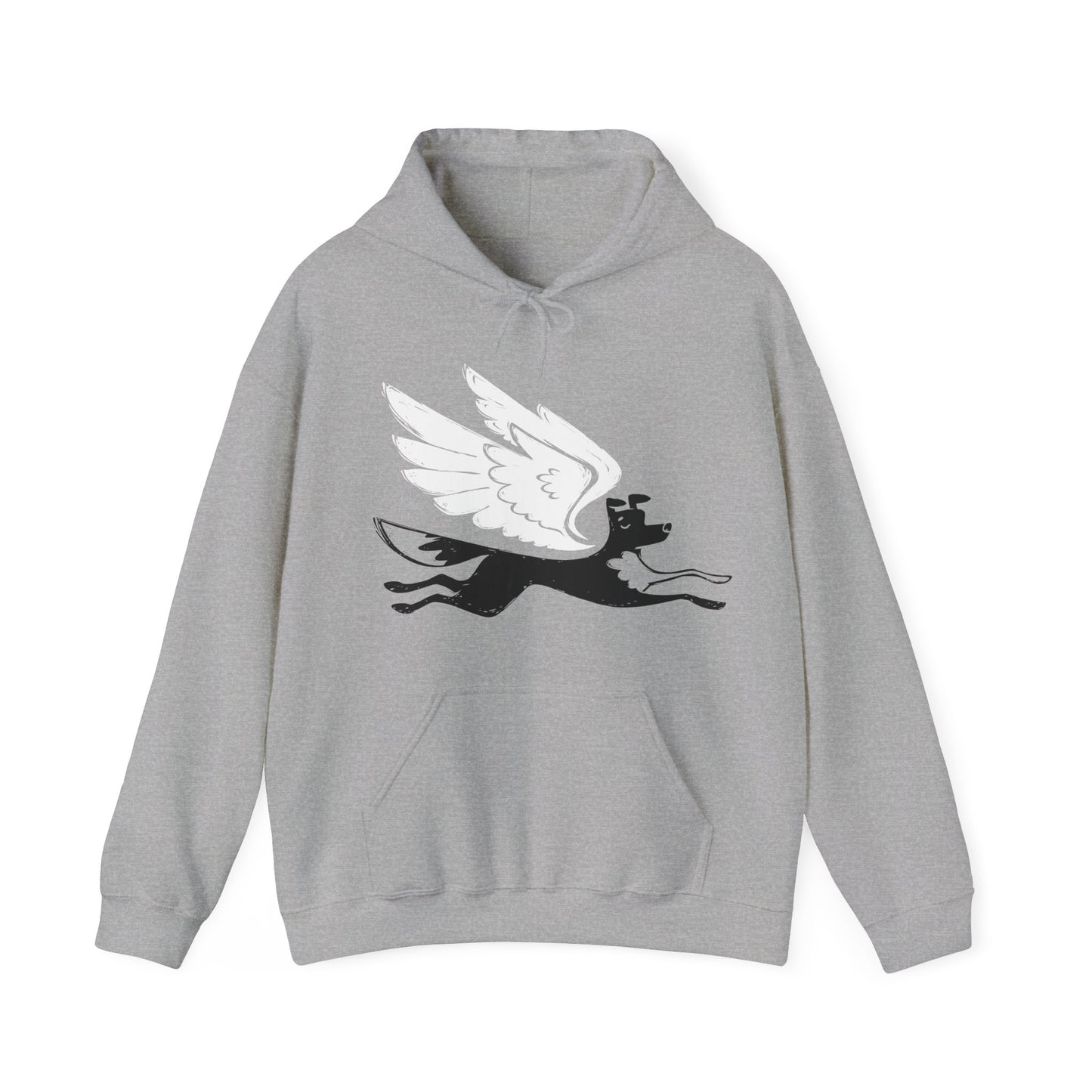 Angel Dog Men's Hooded Sweatshirt