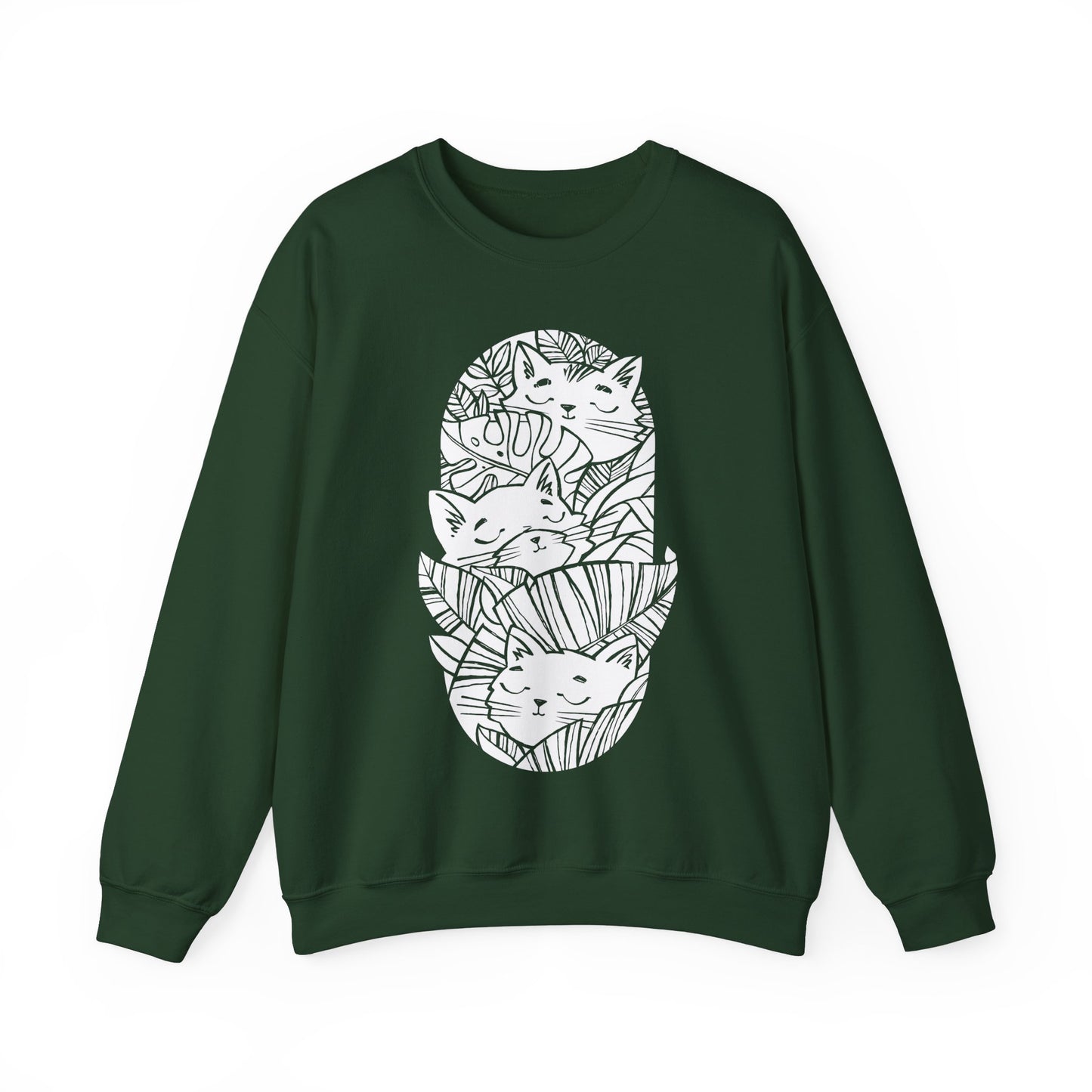 Jungle Cats Women's Heavy Blend Crewneck Sweatshirt