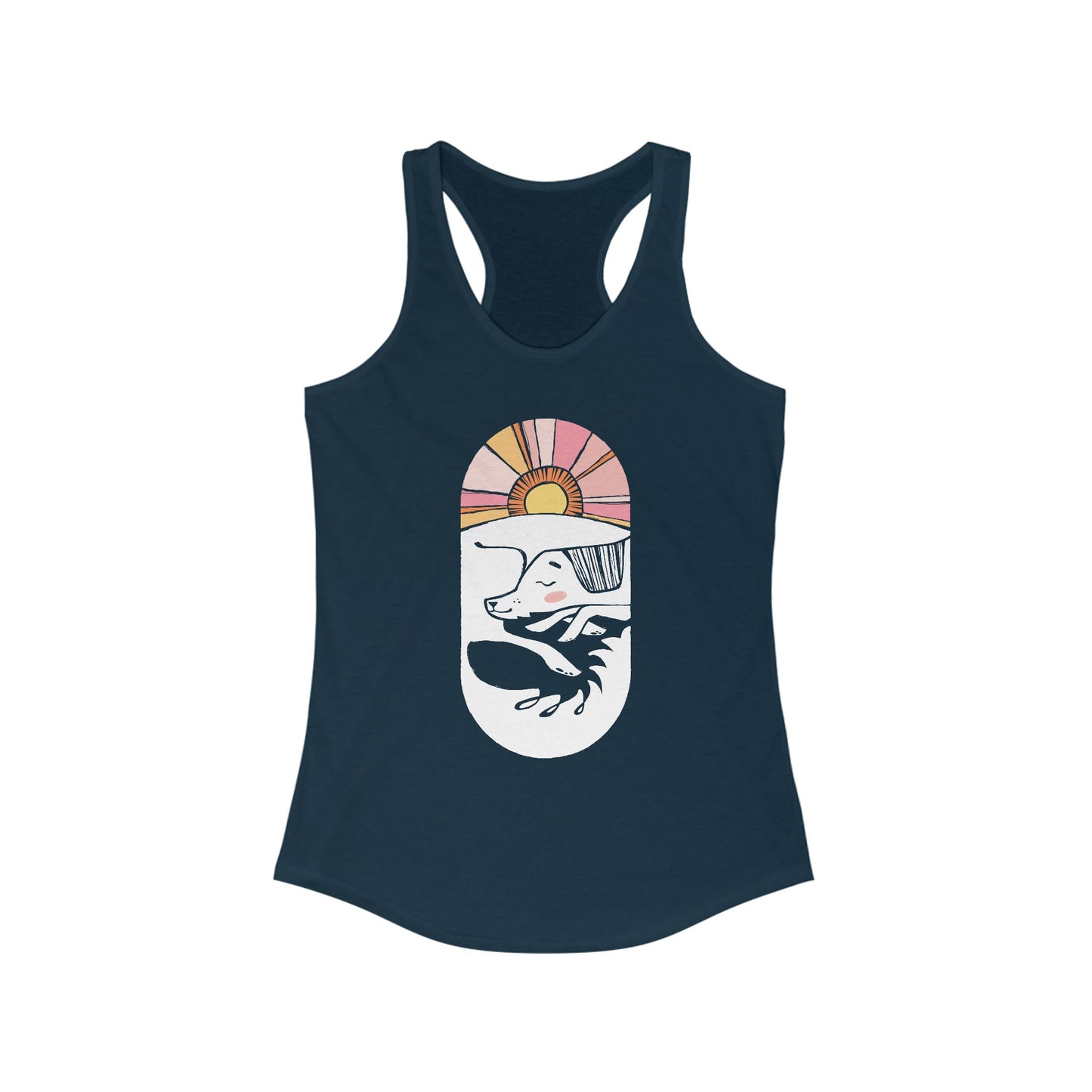 Sleepy Dog Women's Racerback Tank Top