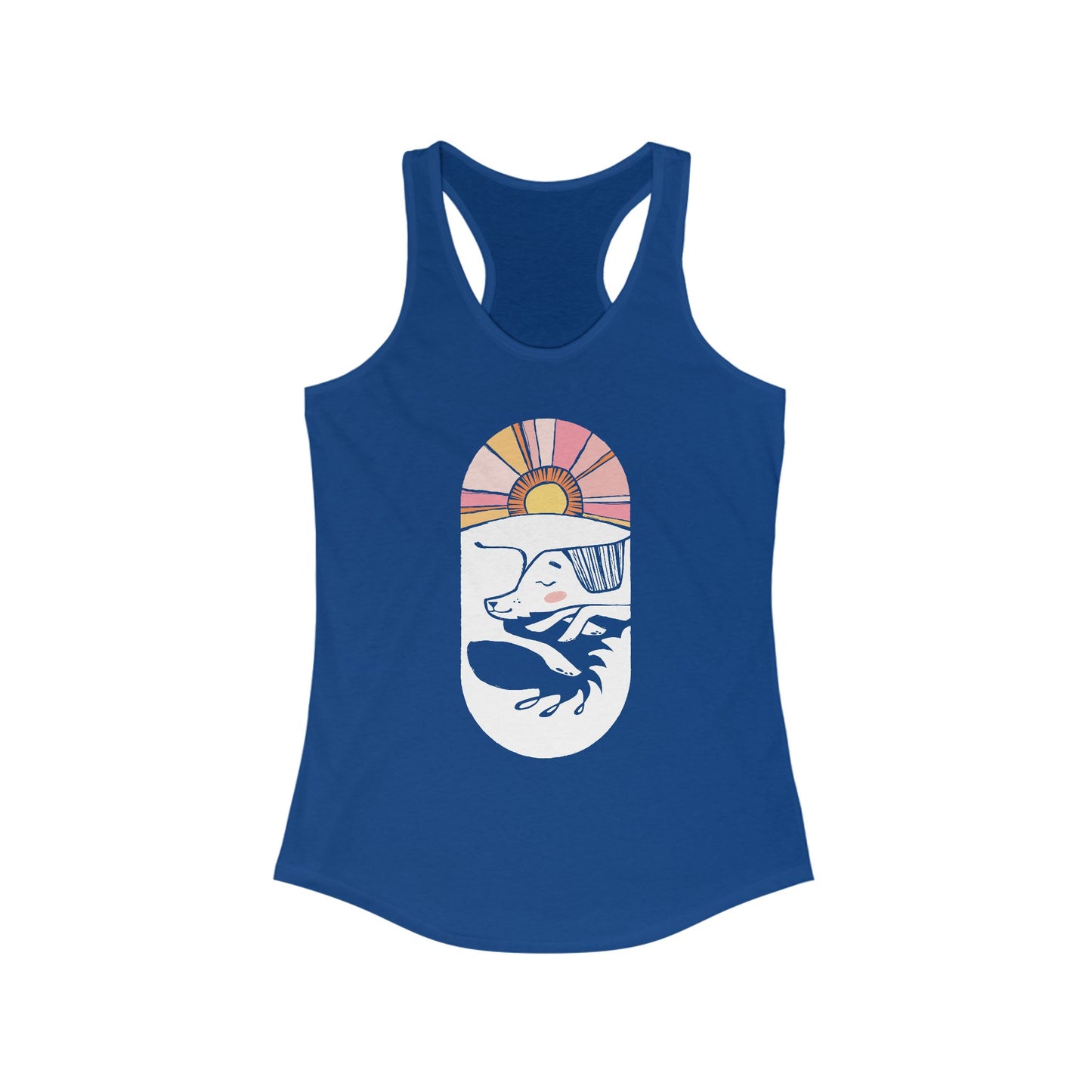 Sleepy Dog Women's Racerback Tank Top