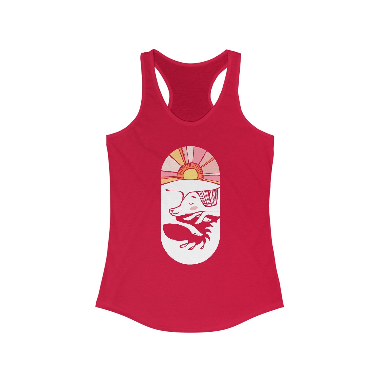 Sleepy Dog Women's Racerback Tank Top